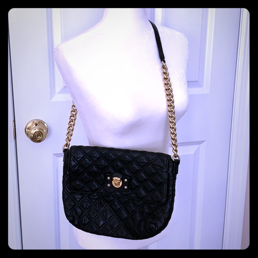 Black quilted leather Marc Jacobs purse